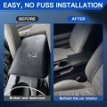 Aintier Armrest Center Console Cover Repair Kit Compatible With 2005-2009 Ford For Mustang Black