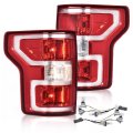 Tail Lights Assembly For Ford F150 2018 2019 2020 Rear Lamp Red Lens Left Driver And Right Passenger Side 