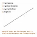 6542 High Speed Steel Straight Shank Twist Extra Long Drill Bit Uncoated 4 2mm Diameter 250mm Length