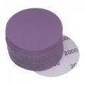 Uxcell 30pcs 3-inch Purple Sanding Discs 2000 Grits Hook And Loop Professional Aluminum Oxide Sand Paper Wet Dry Polish For