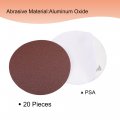 Uxcell 5-inch Psa Sanding Disc Aluminum Oxide Adhesive Back Sandpaper 80 Grit 20pcs