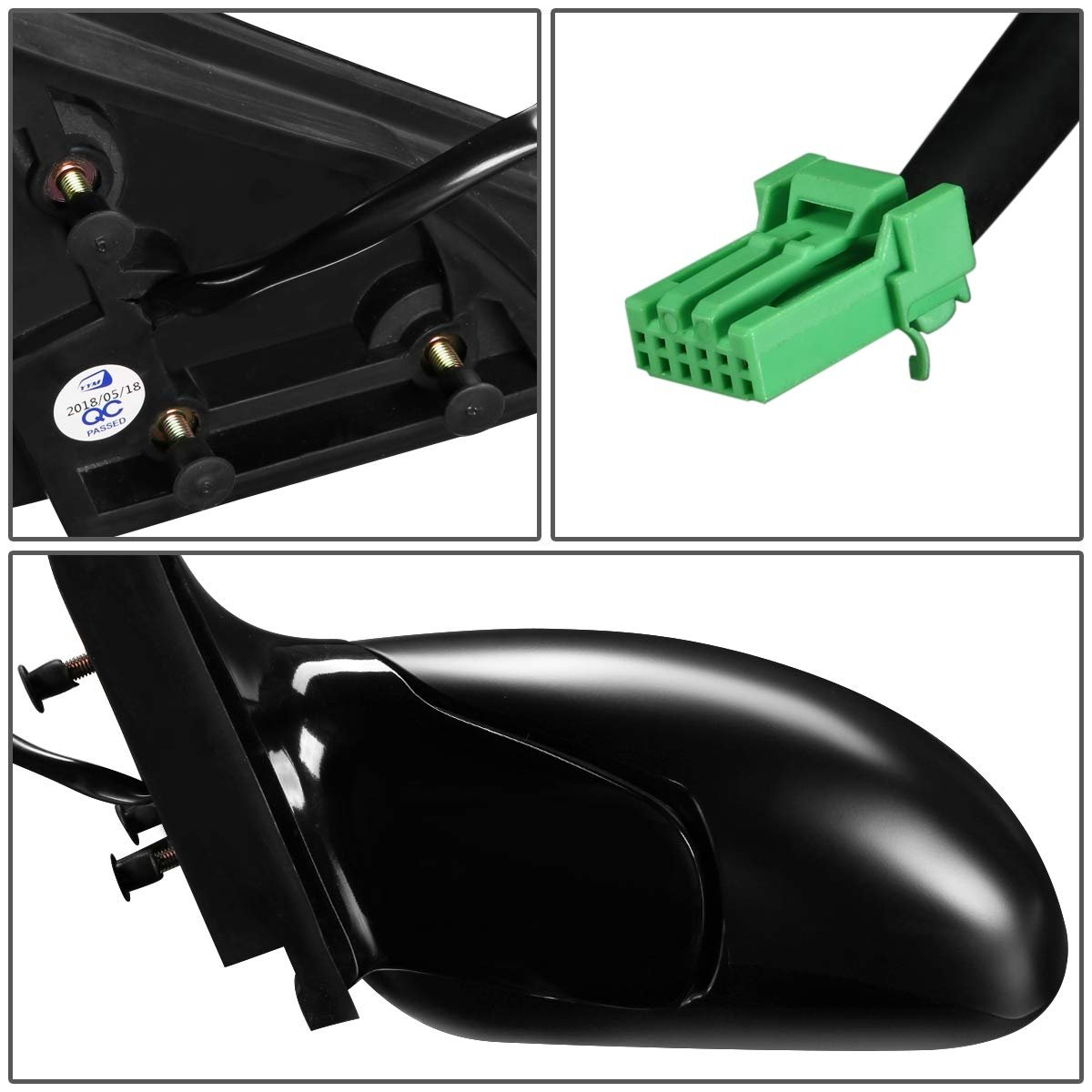 Gm1321281 Oe Style Powered Passenger Right Side View Door Mirror For Buick Park Avenue 98-05