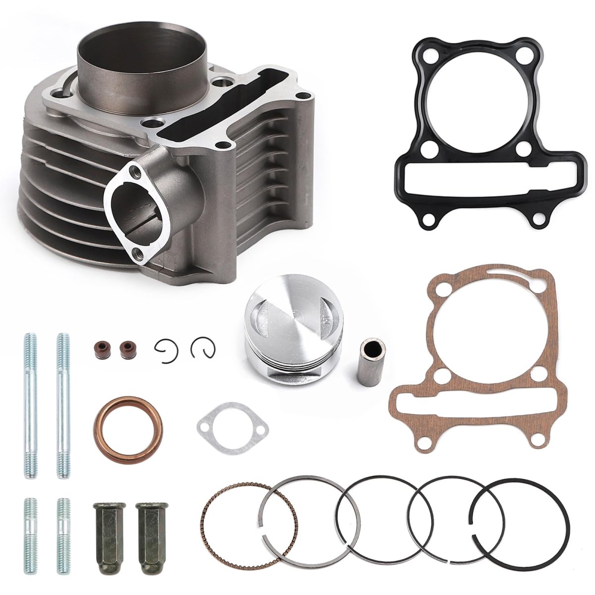 Minho Cylinder Top End Rebuild Kit With Piston Ring Gasket For Chinese Gy6 150cc 200cc 152qmi 157qmj Engine High Performance 58