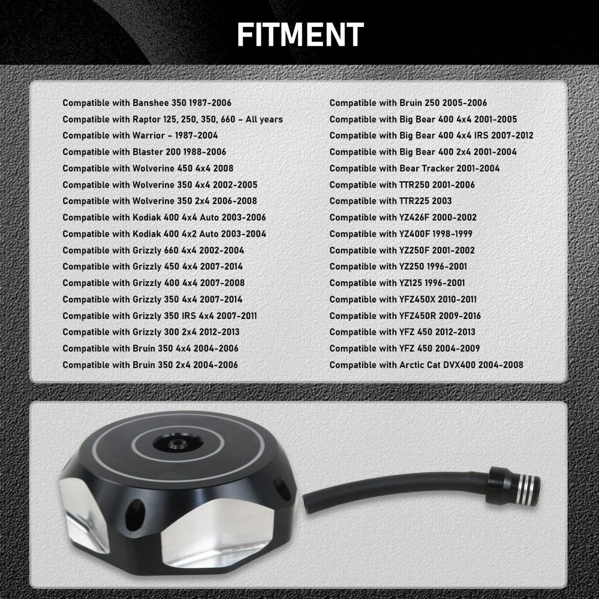 Cnc Fuel Tank Gas Cap Cover For Wolverine 350 4x4 2002 2005 6061 Aluminum Anodized Motorcycle With Sealing Ring