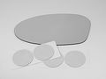 2002 2005 Olds Alero Pont Grand Am Left Driver Power Mirror Glass Lens W Adhesive Usa 