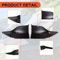 Ecotric Front Bumper Spoiler Lip Splitter Underbody Compatible With 2016-2017 Accord 4 Door Pair
