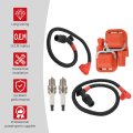 Ignition Coil Spark Plug With 52cm 29 3cm Wire Cap For Polaris Ranger 800 Xp Crew 2011-2016 Rzr 4 S 2011-2014 O E M