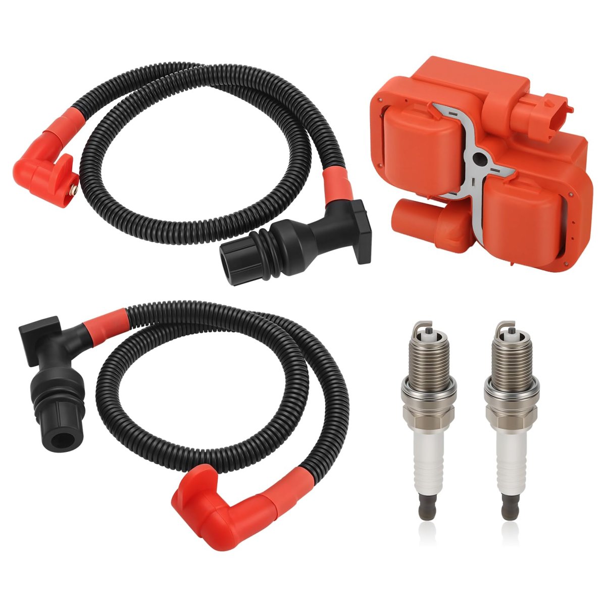 Ignition Coil Spark Plug With 52cm 29 3cm Wire Cap For Polaris Ranger 800 Xp Crew 2011-2016 Rzr 4 S 2011-2014 O E M