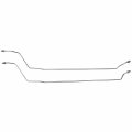 1964-66 Chevrolet Chevelle Malibu El Camino Rear Axle Brake Lines 2pc Stainless Steel Schb64r1 