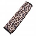 X Autohaux 2pcs Car Seat Belt Pads Cover Pure Leopard Pattern Neoprene Washable Non-slip Elastic Shoulder Strap Soft Comfort