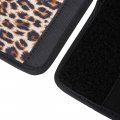X Autohaux 2pcs Car Seat Belt Pads Cover Pure Leopard Pattern Neoprene Washable Non-slip Elastic Shoulder Strap Soft Comfort