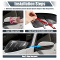 X Autohaux 1 Pair Car Rear View Driver Passenger Side Mirror Cover Cap Overlay Gloss Black Ford For Mustang Gt Ecoboost V6