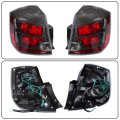 Taillight Assembly For Sentra 2010 2011 2012 Left And Right Side Halogen Rear Lights Black Housing Clear Red Lens Ni2800188