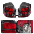 Taillight Assembly For Sentra 2010 2011 2012 Left And Right Side Halogen Rear Lights Black Housing Clear Red Lens Ni2800188