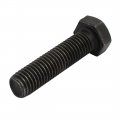Uxcell 8 Grade M12x50mm Full Threaded Left Hand Thread Hex Head Bolt Black