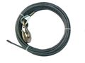 4-38ps100s Winch Cable 8 In X 100 Ft Fiber Core With 3 Ton Swivel Hook For Crane Wrecker Tow Truck And Rollback 12200 Lb 