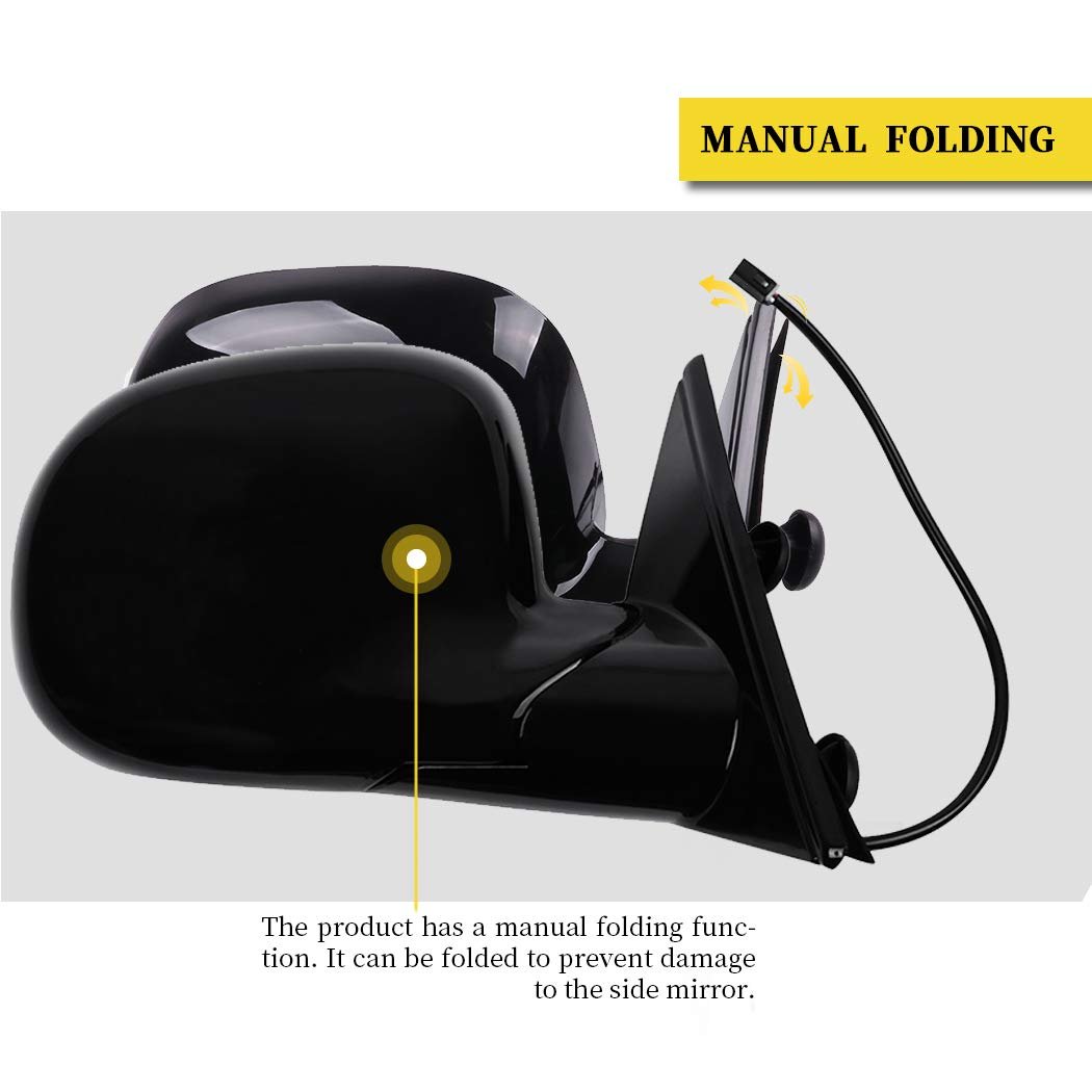 Side View Mirror Pair For Chevy S10 Blazer 1994 1997 Gmc Jimmy S15 Sonoma Isuzu Hombre Olds Bravada Power Adjustment Manual