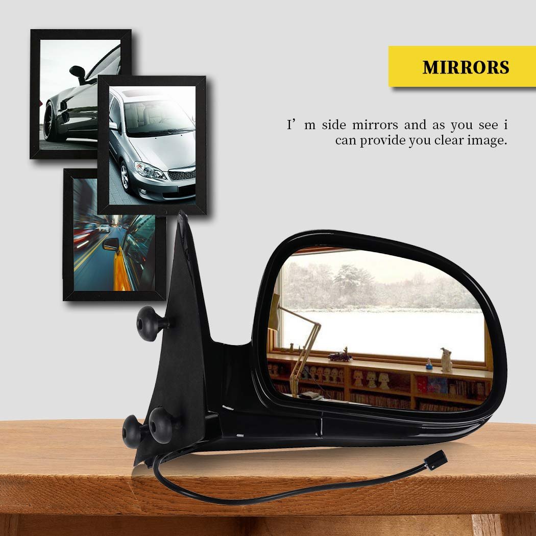 Side View Mirror Pair For Chevy S10 Blazer 1994 1997 Gmc Jimmy S15 Sonoma Isuzu Hombre Olds Bravada Power Adjustment Manual
