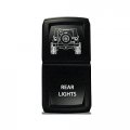 Ch4x4 Rocker Switch V2 Rear Lights Symbol Amber Led