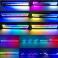 Rgbw Curved Led Light Bar 50in 288w Flood Spot Combo 2pcs 4in 18w Pods Chasing Rgb Halo Ring 16 Colors Strobe Flashing Rocker 