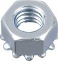 Zinc Plated Steel Keps Lock Nuts With Washer 1 4 In 20 Coarse Thread Hexagonal Alloy Fasteners For Electrical Panels And 