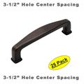 Cosmas 4390orb Oil Rubbed Bronze Modern Cabinet Hardware Handle Pull 3-1 2 Inch 89mm Hole Centers 25 Pack 