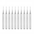 10pcs 0 6mm Carbide End Mill Engraving Milling Cutter Cnc Router Bits For Pcb Machine 1 8 Shank 