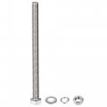 Uxcell M8 X 110mm Hex Head Screws Bolts Nuts Flat Lock Washers Kits 304 Stainless Steel Fully Thread Hexagon 5 Sets