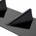 Aintier 1pc Abs Rear Bumper Chassis Spoiler Shark Fin Wing Compatible For 2016-2020 Honda Civic Sedan Glossy Carbon Look Roof 9