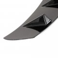 Aintier 1pc Abs Rear Bumper Chassis Spoiler Shark Fin Wing Compatible For 2016-2020 Honda Civic Sedan Glossy Carbon Look Roof 9