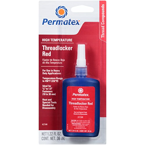 Permatex 27240 High Temperature Threadlocker Red 36 Ml