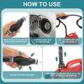 10mm 3 8 Rubber Fuel Primer Pump Transfer Vacuum Hose Hand Siphon Bulb One Way For Gasoline Petrol Marine Diesel Boat Silver