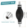 10mm 3 8 Rubber Fuel Primer Pump Transfer Vacuum Hose Hand Siphon Bulb One Way For Gasoline Petrol Marine Diesel Boat Silver
