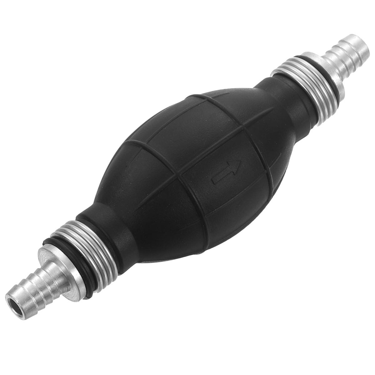10mm 3 8 Rubber Fuel Primer Pump Transfer Vacuum Hose Hand Siphon Bulb One Way For Gasoline Petrol Marine Diesel Boat Silver