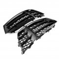 Car Fog Light Grille Cover Fydun Pair Abs Glossy Black Honeycombs Mesh Grilles Vent Grills Trim Fit For Rs5 B8 5 2013a 2016