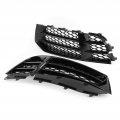 Car Fog Light Grille Cover Fydun Pair Abs Glossy Black Honeycombs Mesh Grilles Vent Grills Trim Fit For Rs5 B8 5 2013a 2016