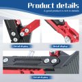 Motorcycle Universal Foot Side Bracket Adjustable Support Kickstand Tripod Holder Parking Crutch Kit Red