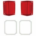 Pirate Mfg Tail Light Lenses Gasket Kit For Chevy 1970-1972 El Camino Malibu Station Wagon 