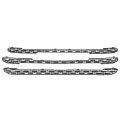 Kuafu Grille Insert Compatible With 2019-2022 Gmc Sierra 1500 Slt Grill Overlay Trim 3pcs Painted Glossy Black