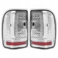 Hecasa Tail Lights Compatible With 2001-2011 Ford Ranger C-type Led Tube Rear Brake Lamps Assembly Driver And Passenger Side