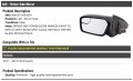 Left Driver Side Power Mirror Paint To Match With Blind Spot Glass Without Heated And Information System Compatible 2011-2012