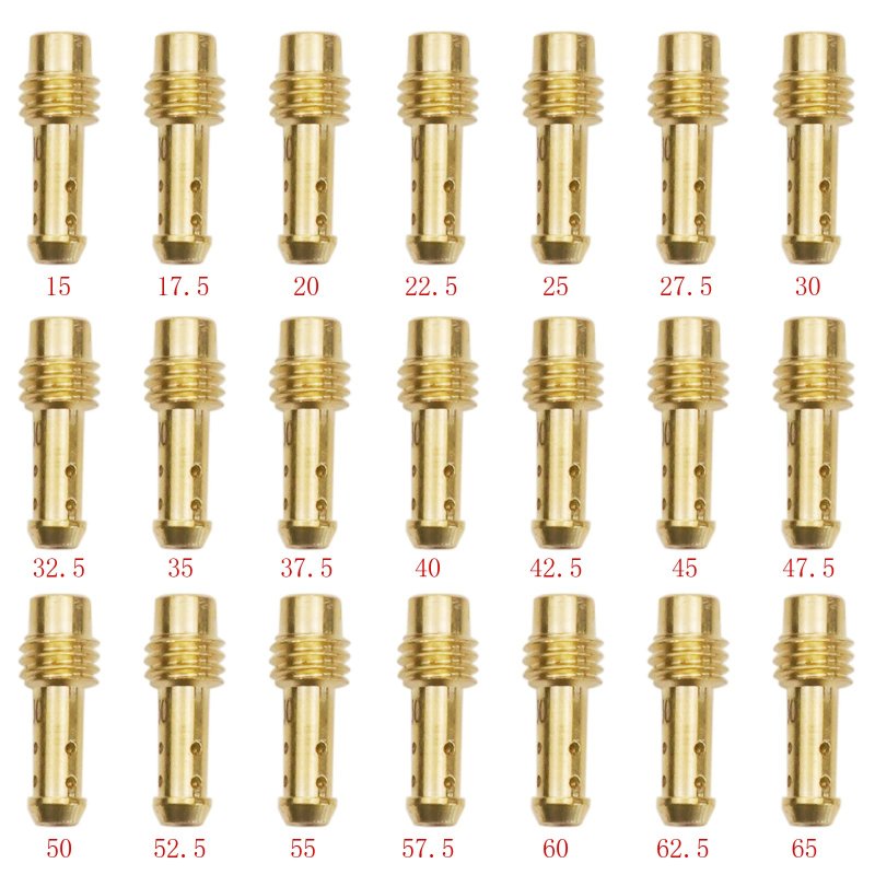 21 Pieces 8-bleed Holes Pilot Jet For Mikuni Vm Tm Tmx Vm22 210 Ax100 En Gn Tzr Tm Tms Carb 15 17 20 22 27 30 32 37 40 42 47 5