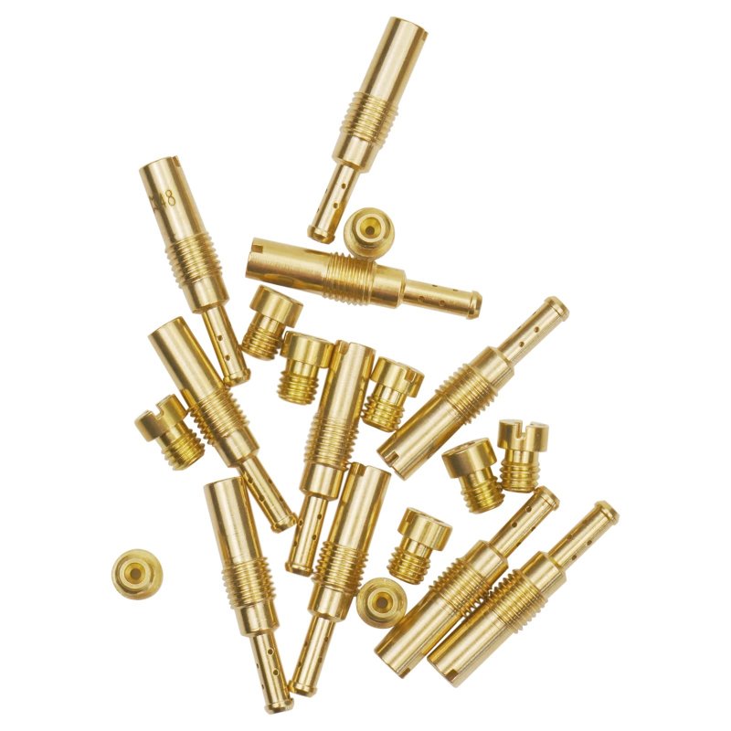 21 Pieces 8-bleed Holes Pilot Jet For Mikuni Vm Tm Tmx Vm22 210 Ax100 En Gn Tzr Tm Tms Carb 15 17 20 22 27 30 32 37 40 42 47 5