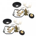 Cicitree 2sets Carburetor Repair Kit Diaphragm Float Compatible For Kawasaki Kl650 Klr650 1987-2005