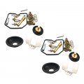Cicitree 2sets Carburetor Repair Kit Diaphragm Float Compatible For Kawasaki Kl650 Klr650 1987-2005