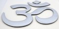 Aum Om Yoga Chrome Finish Decal Emblem 3d Sticker For Car Bike 2 5 Flexible