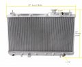 Zongheng Full Aluminum Radiator For 1997-2001 Honda Cr-v 2 0l L4 1998 1999 2000