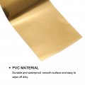 Uxcell Waterproof Peel And Stick Decorative Tape Self Adhesive 3 15 W X 16 4 L Pvc Removable For Wall Edge Glossy Gold Tone