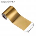 Uxcell Waterproof Peel And Stick Decorative Tape Self Adhesive 3 15 W X 16 4 L Pvc Removable For Wall Edge Glossy Gold Tone