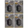 Niche Front Rear Brake Pad Set For Arctic Cat 1436-420 Semi-metallic 4 Pack